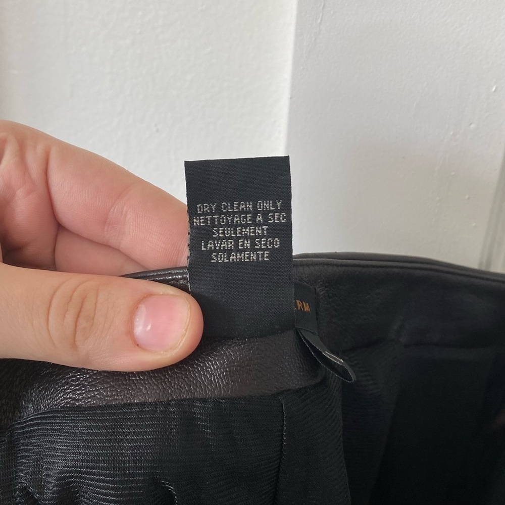 BCBGMaxAzria 100% Leather Brown Pants - Picture 7 of 8